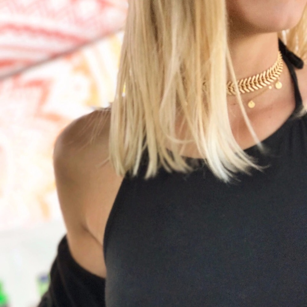 🌻 3/$35 Fishbone Choker Necklace Silver Plated - Picture 3 of 4